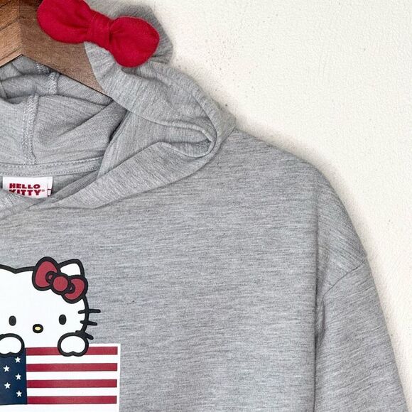 Hello Kitty x USA Olympics Gray Sweatshirt - Kids US XL 14/16 - Picture 3 of 11